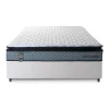 Conjunto Cama Box Espuma Chicago Cinza - King house