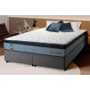 Conjunto Cama Box Espuma Chicago Cinza - King house
