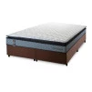 Conjunto Cama Box Espuma Chicago Cinza - King house