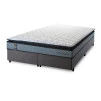 Conjunto Cama Box Espuma Chicago Cinza - King house
