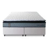 Conjunto Cama Box Espuma Chicago Cinza - King house