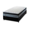 Conjunto Cama Box Espuma Chicago Cinza - King house