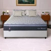 Conjunto Cama Box Viúva Dakota Preto 128x188x57 Espuma D33