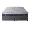Conjunto Cama Box King Dakota Preto 193x203x57 Espuma D33