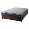 Conjunto Cama Box Queen Dakota Preto 158x198x57 Espuma D33