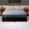 Conjunto Cama Box King Dakota Preto 193x203x57 Espuma D33