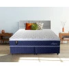 Conjunto Cama Box Queen Size Lagras 158x198x66 Azul Molas Ensacadas 