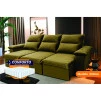 Sofá Retrátil Reclinável Paris Suede Velut Molas Ensacadas - King House