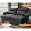 Sofá Retrátil Reclinável Paris Suede Velut Molas Ensacadas - King House