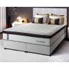 Conjunto Cama Box Espuma San Diego Branco Queen 158x198x67