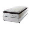 Conjunto Cama Box Espuma San Diego Branco Solteiro 96x203x67