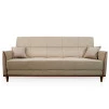  Sofá Cama Sérvia 2,00m Bege Bouclê - King House