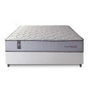 Conjunto Cama Box Magnético Casal Soft Relax Bege 138x188x63