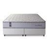 Conjunto Cama Box Magnético Queen Soft Relax Bege 158x198x63
