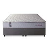 Conjunto Cama Box Magnético Queen Soft Relax Bege 158x198x63