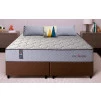 Conjunto Cama Box Magnético Queen Soft Relax Bege 158x198x63