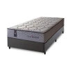 Conjunto Cama Box Magnético Solteiro Soft Relax Bege 96x203x63