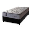 Conjunto Cama Box Magnético Solteiro Soft Relax Bege 96x203x63