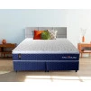 Conjunto Cama Box King Size Lagras 193x203x66 Azul Molas Ensacadas 