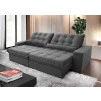Sofá Retrátil/Reclinável Zurique Suede Velut c/ Molas no Assento - King House