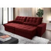 Sofá Retrátil/Reclinável Zurique Suede Velut c/ Molas no Assento - King House